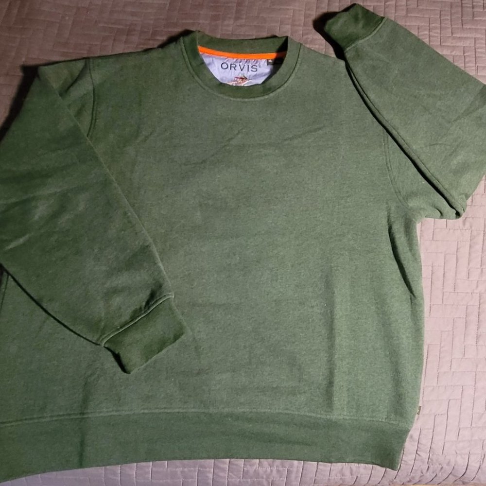 Orvis Signature Crew Sweatshirt Green XL